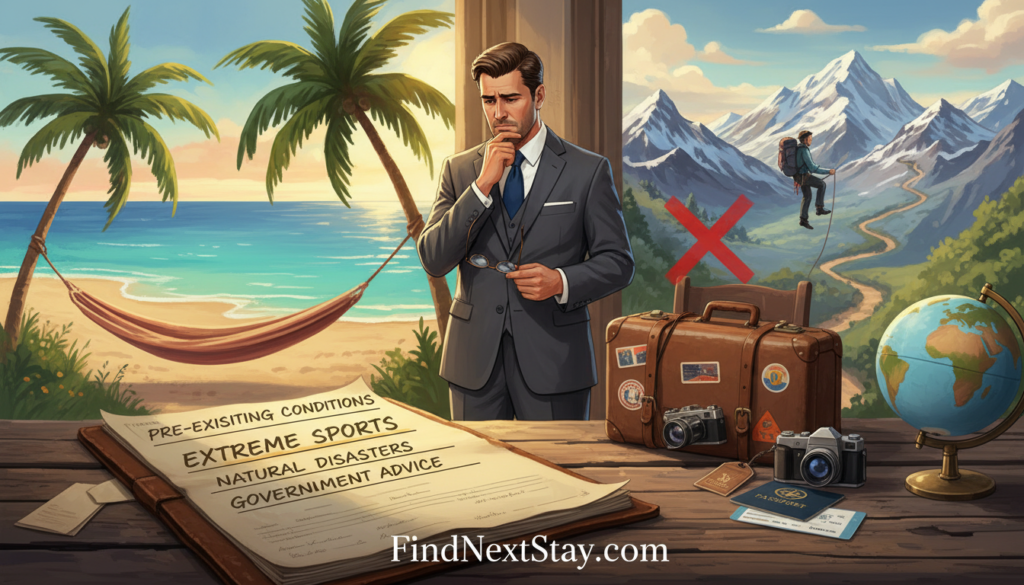 travel insurance exclusions